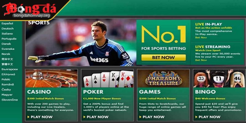 Bet365 - Nền tảng cá cược với chất lượng dịch vụ hàng đầu 1 Bet365 là một trong những nhà cái trực tuyến hàng đầu có trụ sở tại Anh Quốc